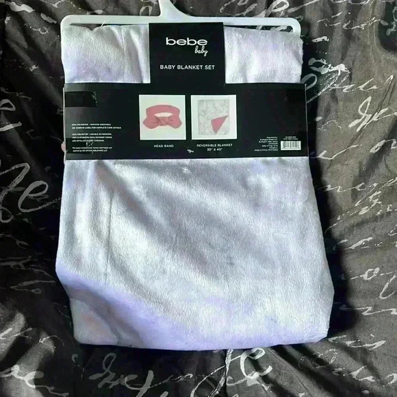 Bebe Baby Reversible Blanket Set | 2 Piece Set - Picture 5 of 7